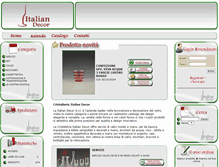 Tablet Screenshot of glassitaliandecor.com